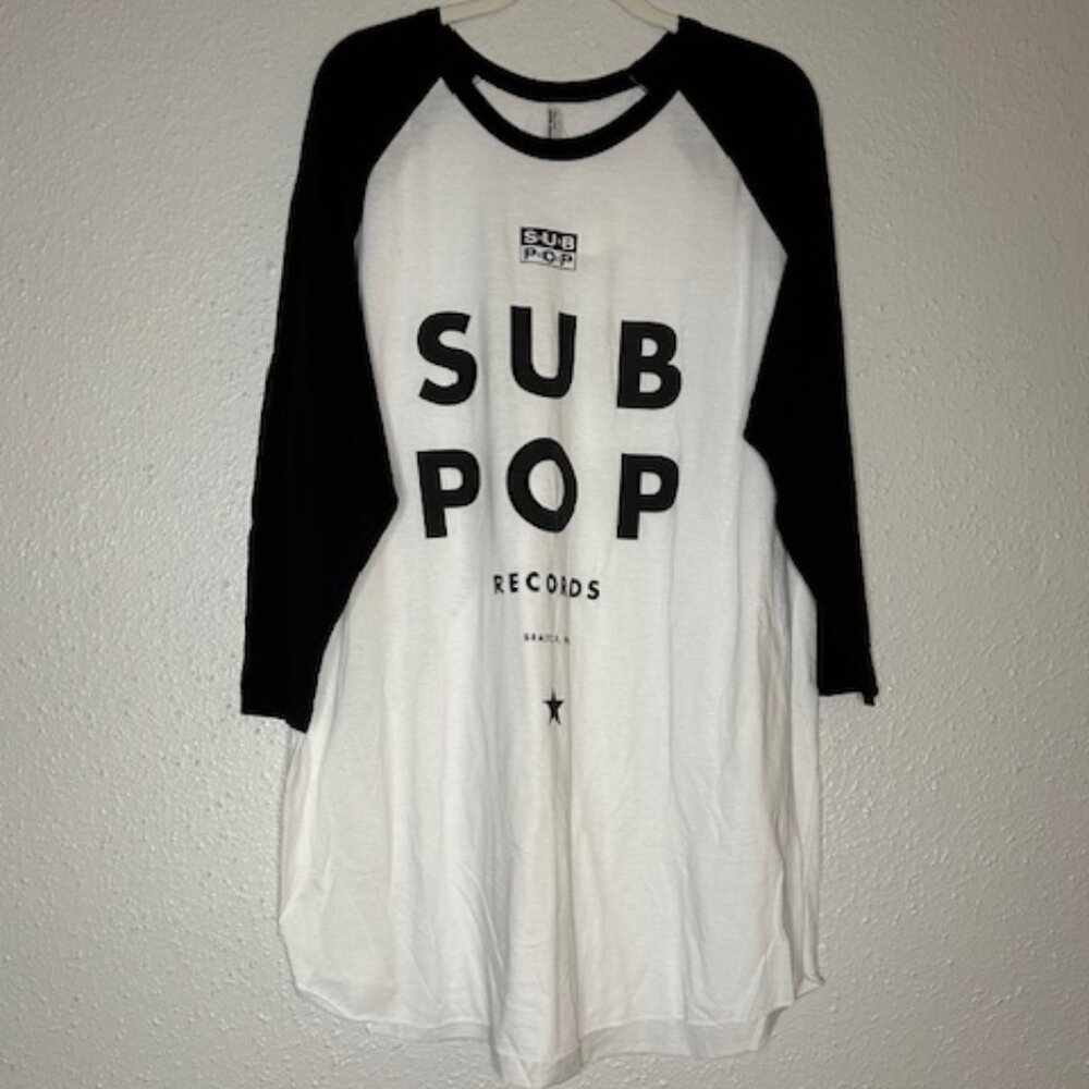 Sub Pop Baseball Style T-shirt Size 2XL
